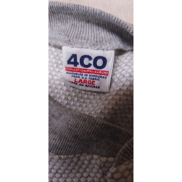 4CO Mens Large Grey Octagon Pattern City Of Los Angeles Short Sleeve Polo Shirt - Picture 14 of 15